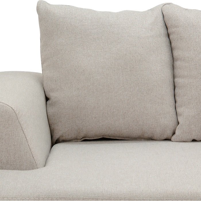 Sofa Tela Taupe Bria | Sofá | salas